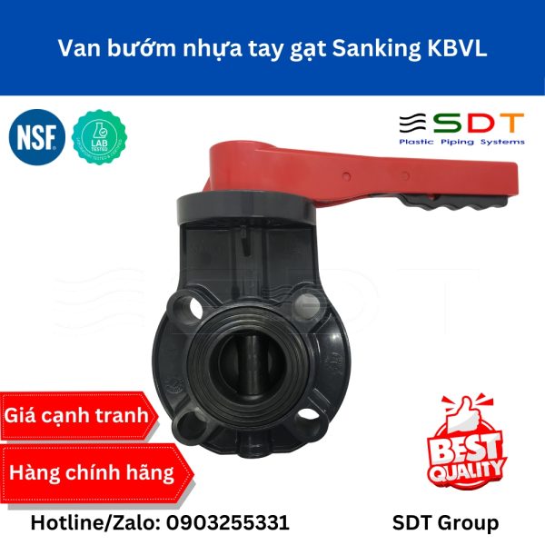 Van bướm nhựa tay quay SANKING